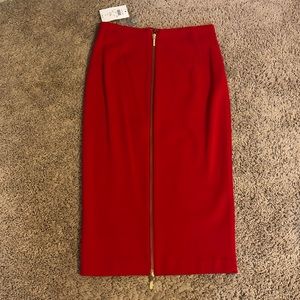 NWT Cache Fitted Zipper Skirt